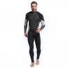 Acdive Men 3mm Fullsuit - Shark Skin on Chest and Back (Black/Grey)