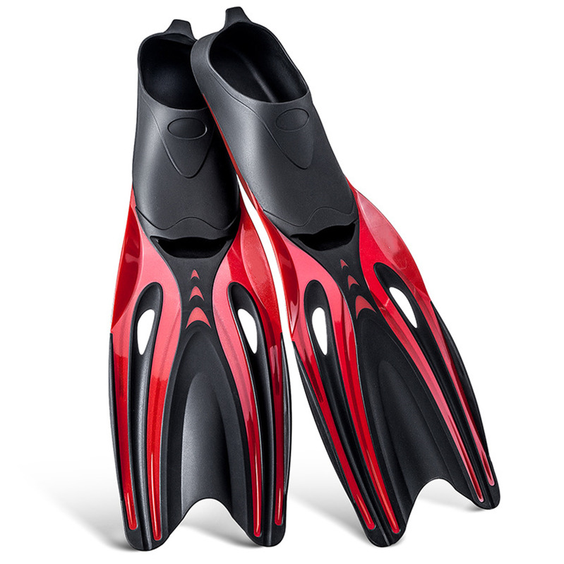 Professional Adult Full Foot Pocket TPR Fins for Scuba Diving Freediving